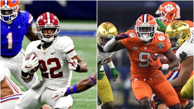 Alabama RB Najee Harris and Clemson RB Travis Etienne